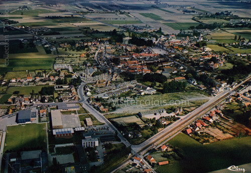 Vue aérienne générale d'Audruicq