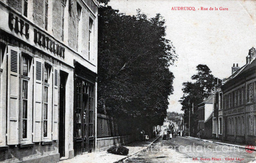 La Rue de la Gare à Audruicq.