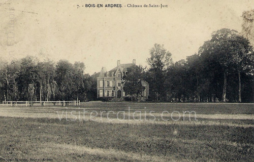 Le château de Saint-Just à Bois-en-Ardres