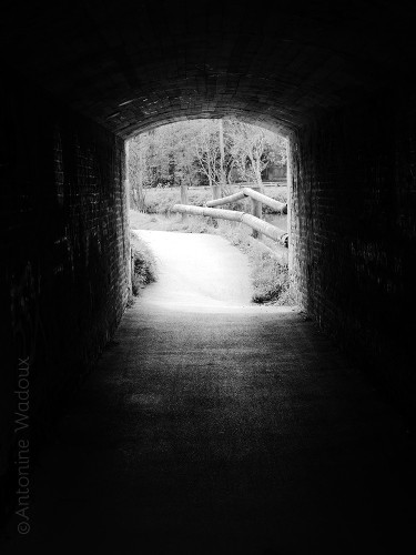 L'un des passages sous le pont de Coulogne