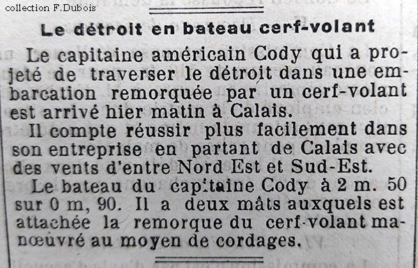 Arrivée de Cody à Calais