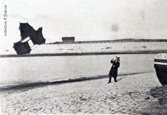 Essai de Cerf-volant sur la plage de Calais