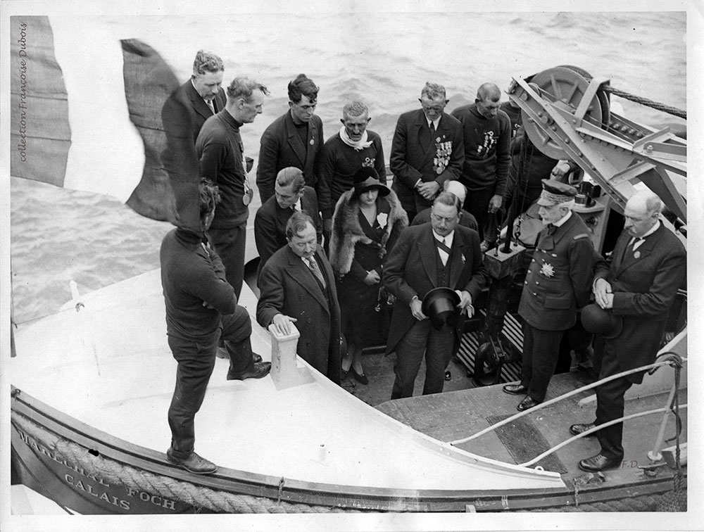 Inauguration du canot de sauvetage de Calais en 1930