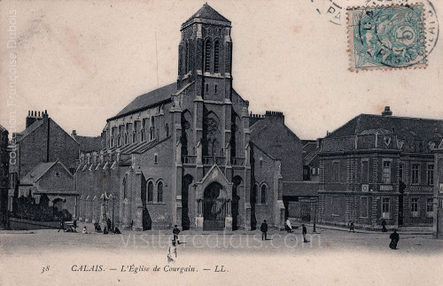 L'église et l'école du Courgain à Calais