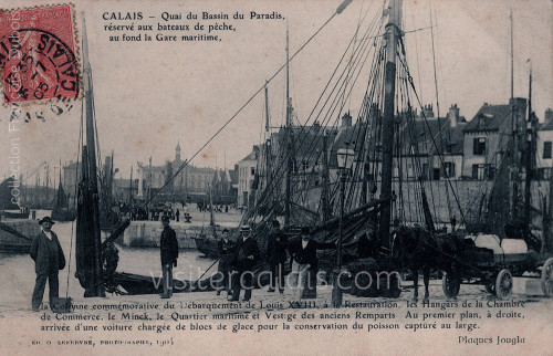 Bassin réservé aux bateau de pêche à Calais