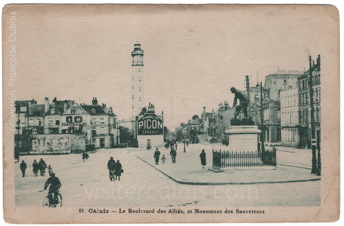 Le monument des sauveteurs Boulevard International à Calais