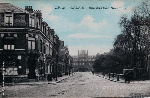 La rue du 11 novembre à Calais