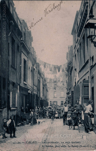 La rue Magret au Courgain Maritime de Calais