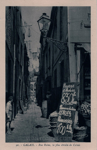 La rue Reine au Courgain Maritime de Calais