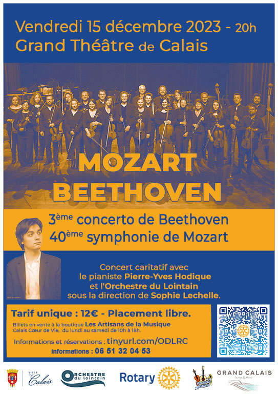 Affiche du concert de l'Orchestre du Lointain à Calais