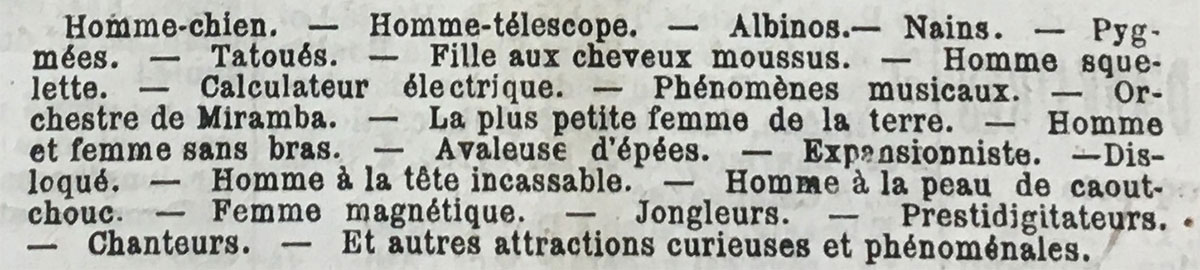 description des phénomènes